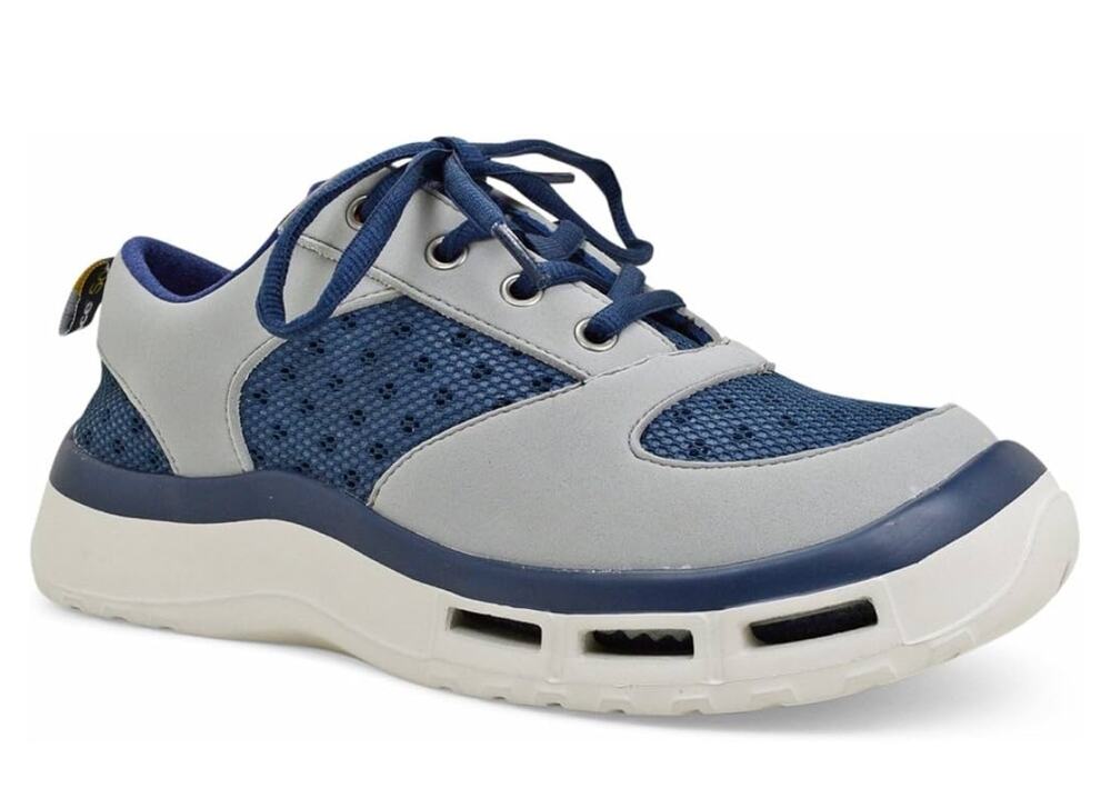 SoftScience Fin 3.0 Fishing Shoe Comfort Sneaker Mens 12 Lace Up Blue Gray